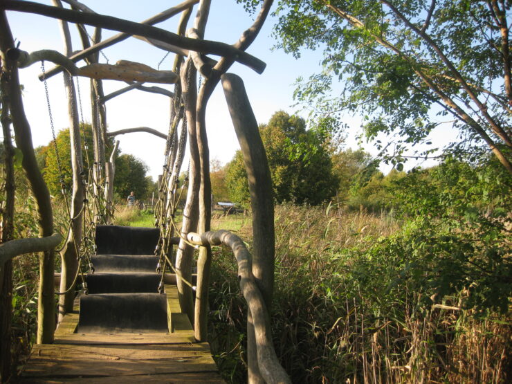 NABU-Naturerlebniszentrum Blumberger Mühle Hängebrücke, Foto: Anet Hoppe, Lizenz: Anet Hoppe